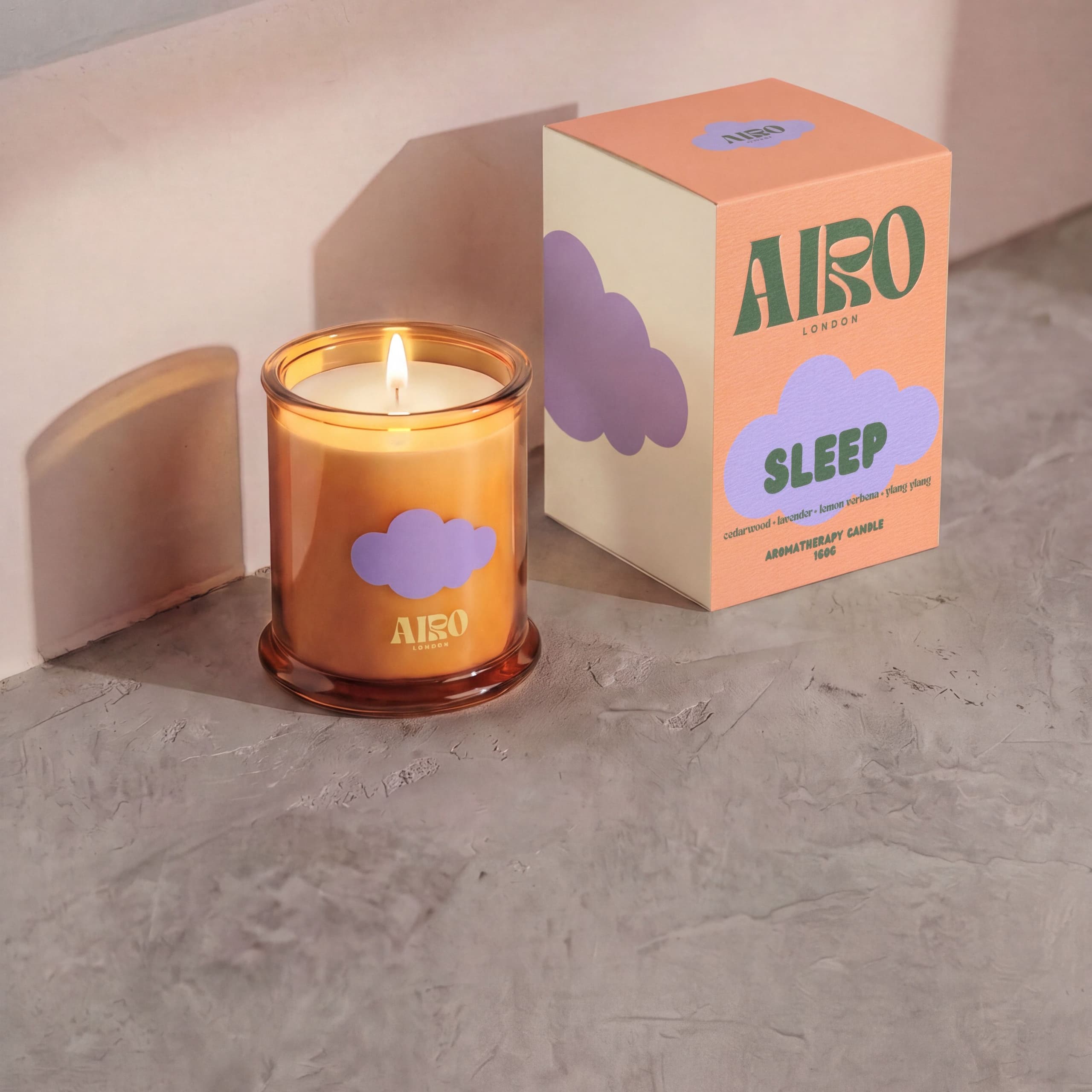 The Relaxation Candle in a naturally lit setting