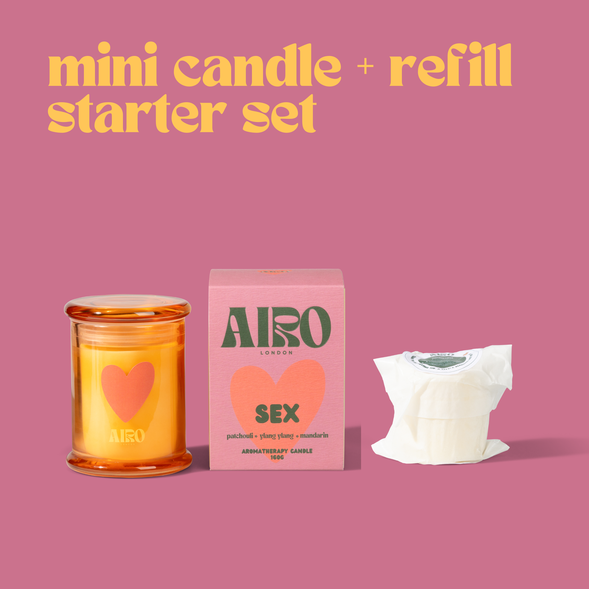Mini candle + refill Starter Kit