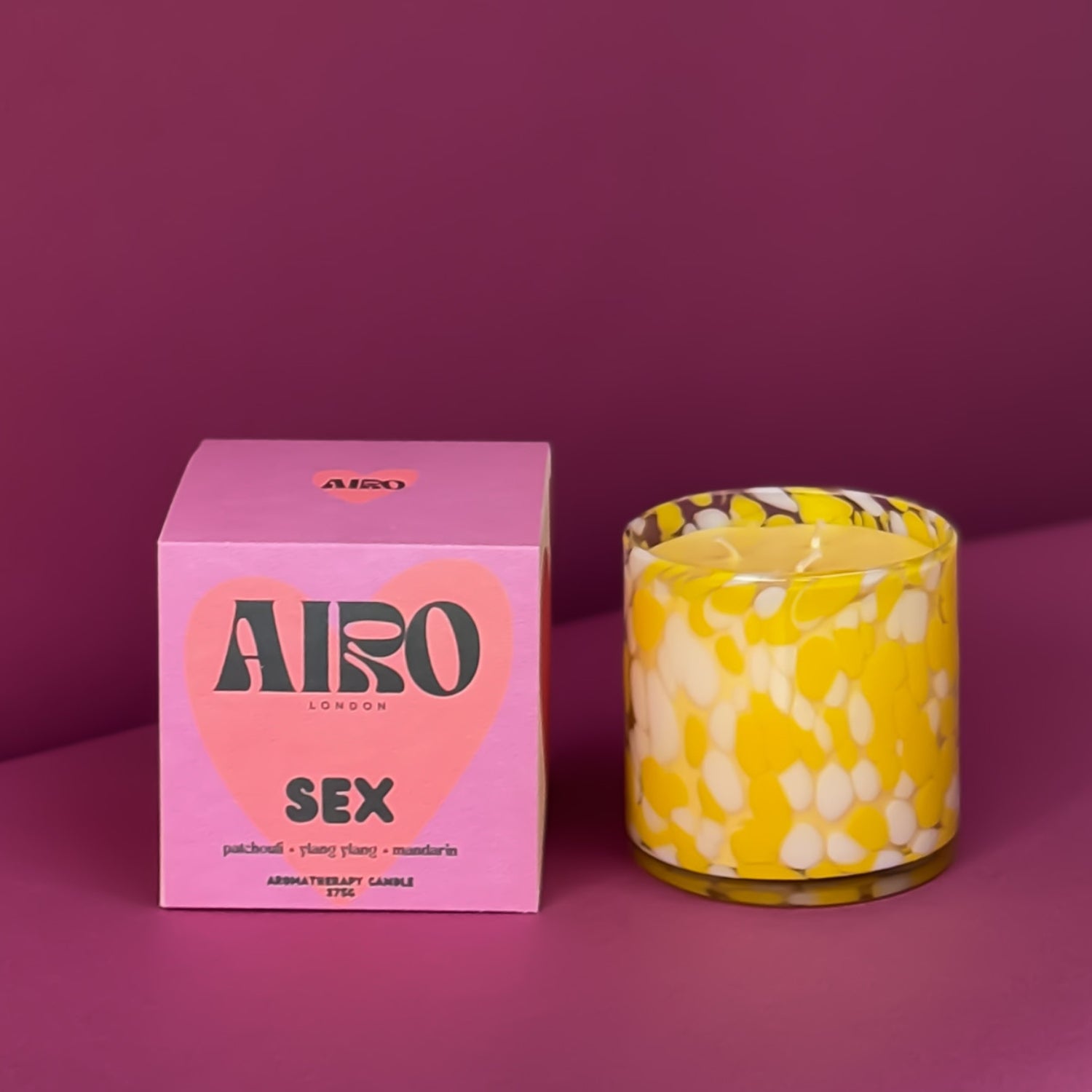 SEX: Seductive Essential Oil Scented Candle & Glass Set