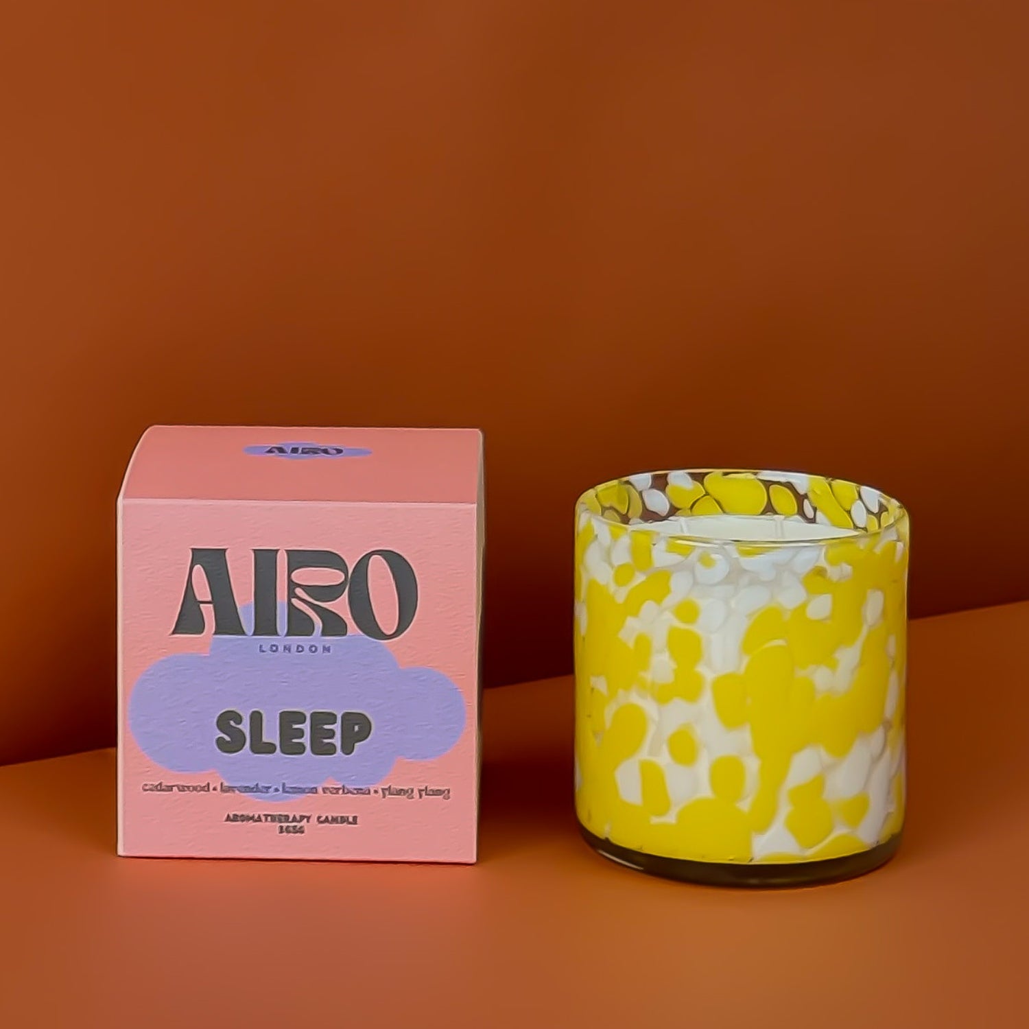 SLEEP: Relaxation Essential Oil Scented Candle & Glass Set